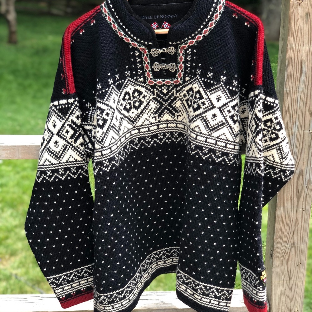DALE OF NORWAY MEN'S HERITAGE SWEATER - XL